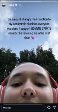 Eva Lys' second Instagram Story dated February 16, 2025 (Source: Instagram/Eva Lys)
